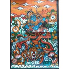 Kerala Mural - Krishna